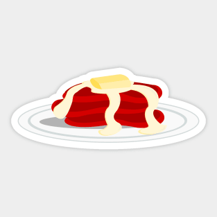 Red Velvet Pancakes Sticker